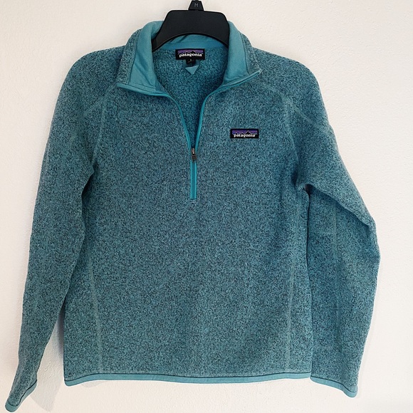 Patagonia Better Sweater 1/4 zip women’s jacket in atoll blue size small - Picture 1 of 6
